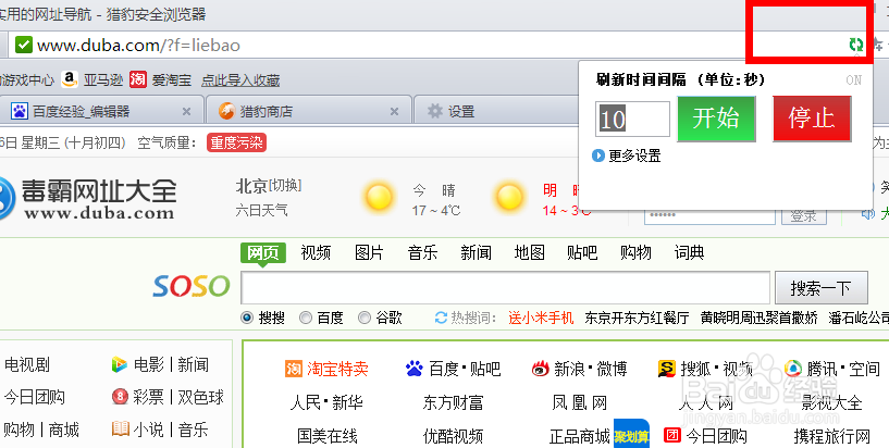 可以自动刷新的浏览器