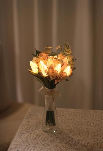 led灯的花束
