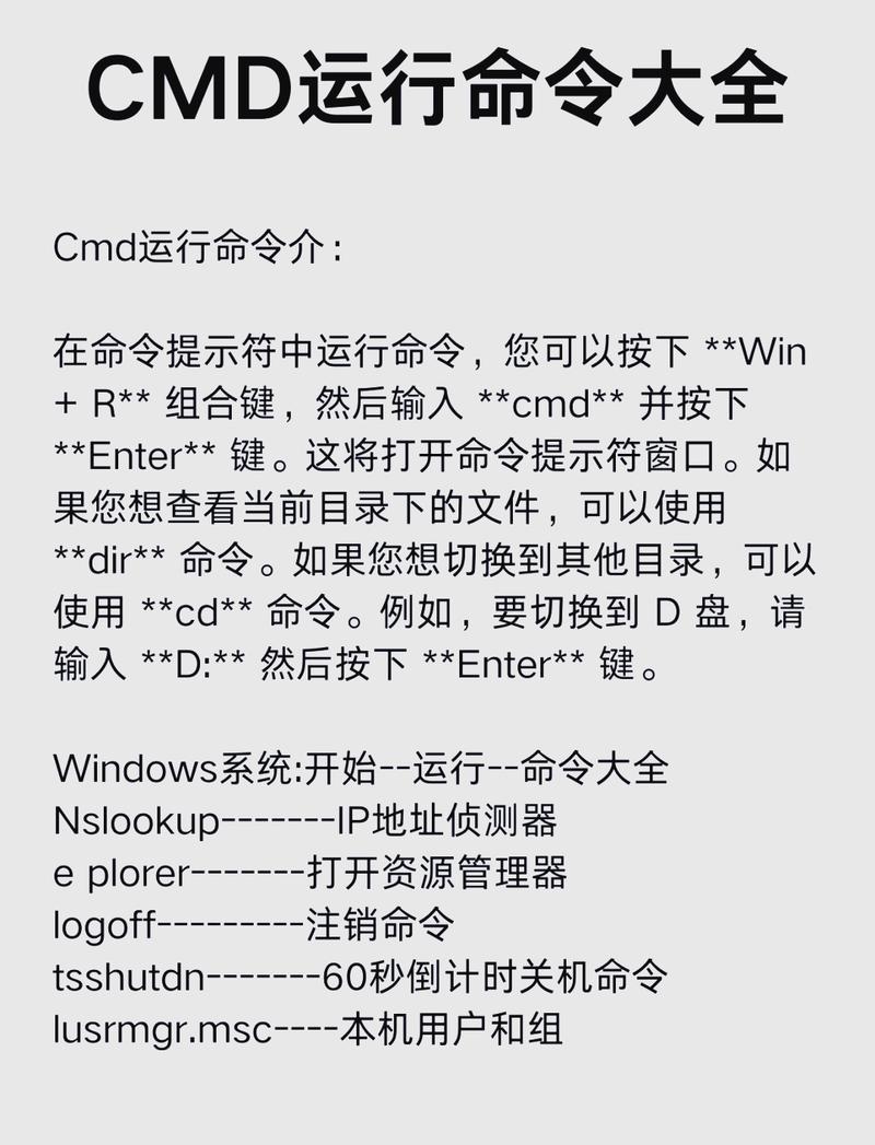 电脑命令提示符代码大全截图