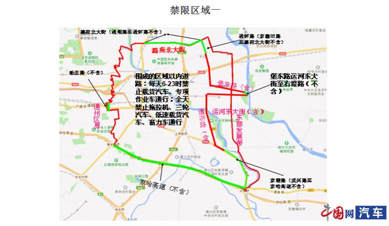 通州货车禁区怎么走