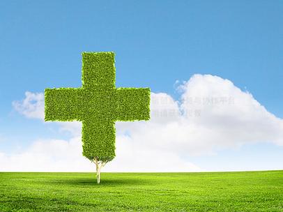 基督教绿色背景十字架图片缩略图