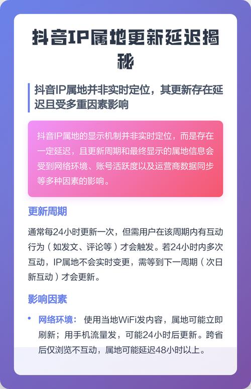 抖音ip会有延迟吗