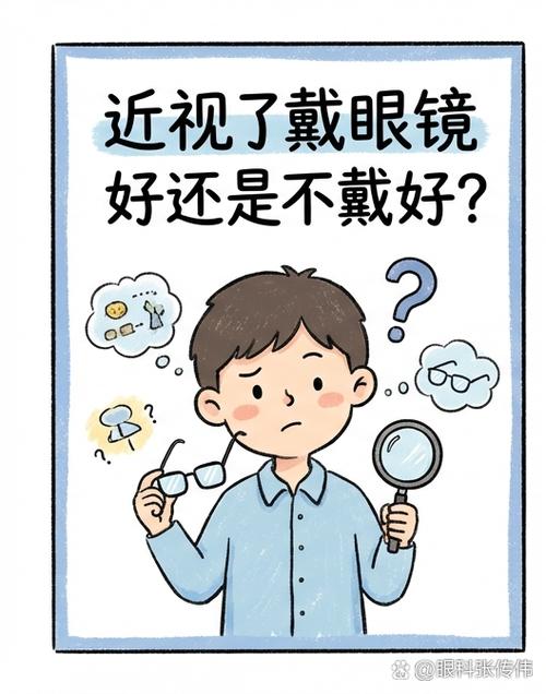 眼睛近视戴眼镜好还是不戴好截图