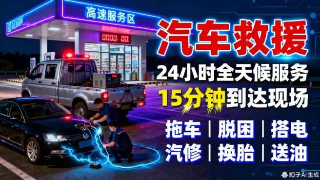 车搭电救援附近24小时