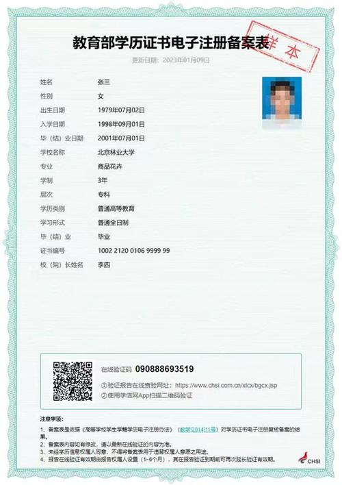 学信网认证报告