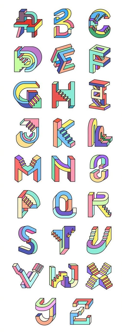 英文字母创意字母
