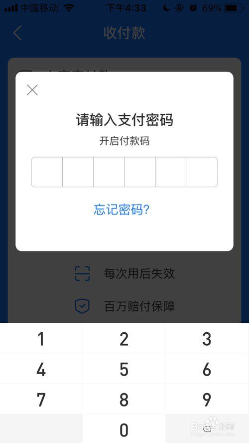 请输入支付密码使用长密码