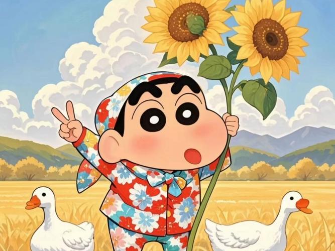 蜡笔小新春意盎然