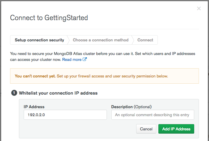 create an account
