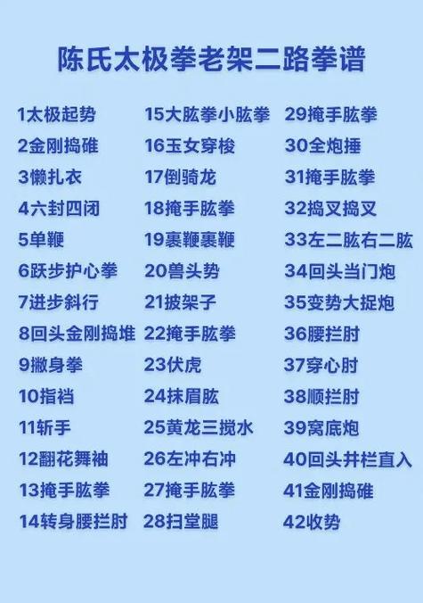 陈式太极拳老架二路
