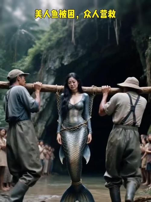 美人鱼被铁链锁住了