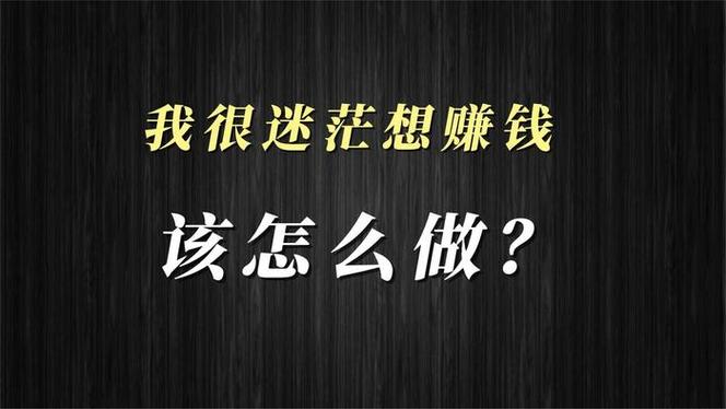 迷茫想挣钱又不知道做什么截图