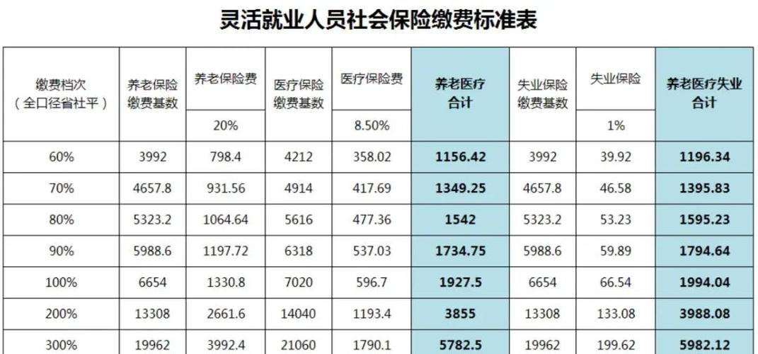 个人灵活就业医保缴费
