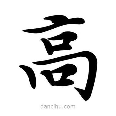 高字的各种字体图标