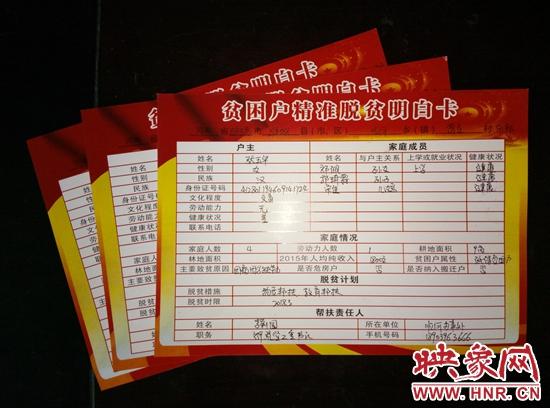 贫困户一对一帮扶计划