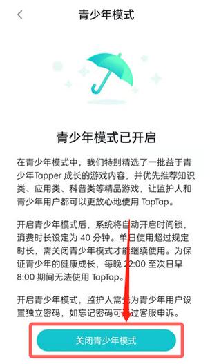 怎样解除青少年模式家长图标
