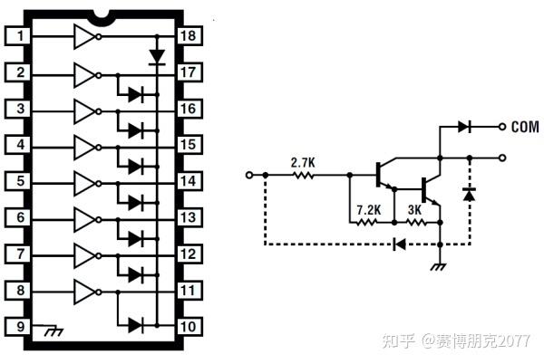 uln2803a芯片原理及功能