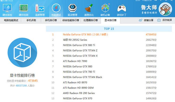 笔记本鲁大师32万分