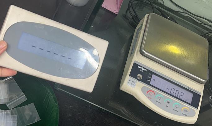 电子秤外接液晶显示器截图