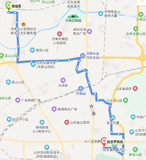 济南公交线路图