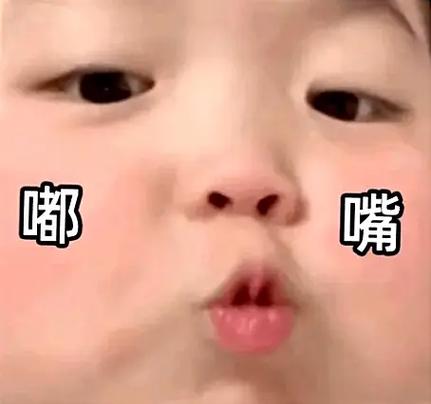 嘟嘴表情包截图