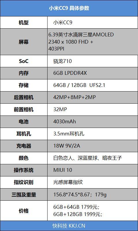 小米9相机参数