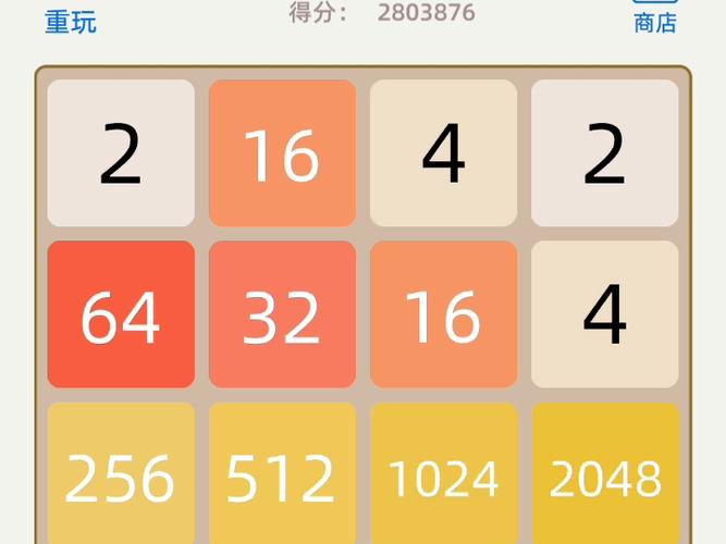 2048数字消除游戏规则