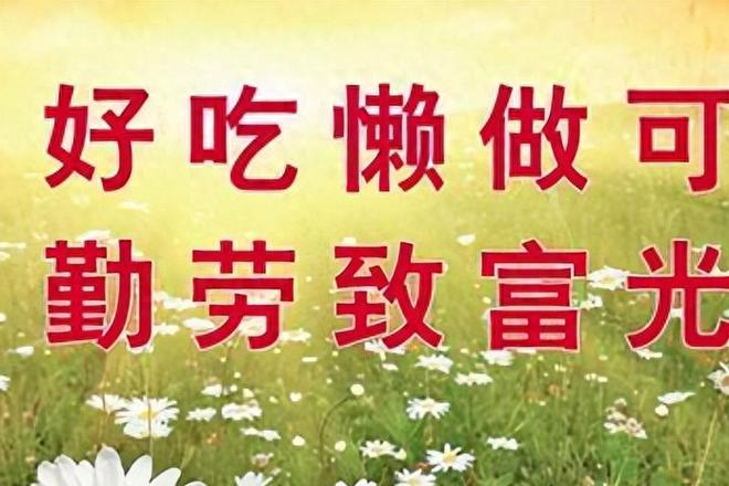 勤劳致富经典句子