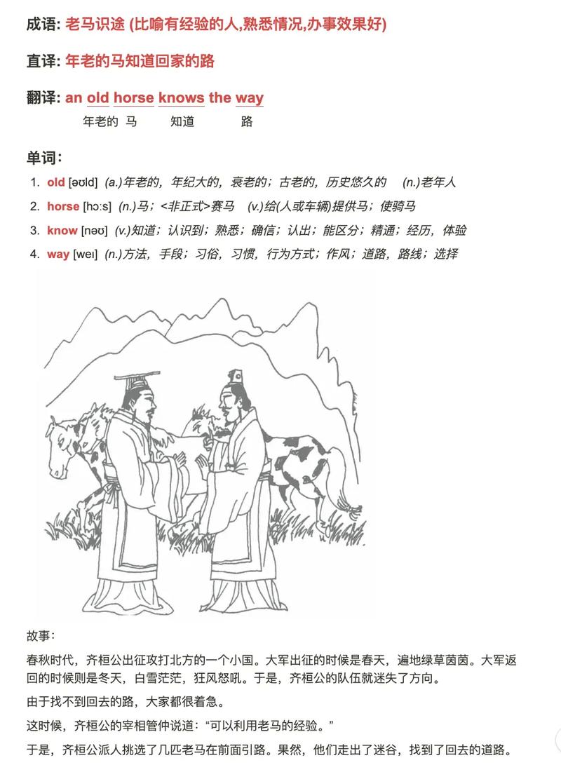 老马识途为什么是化学信息
