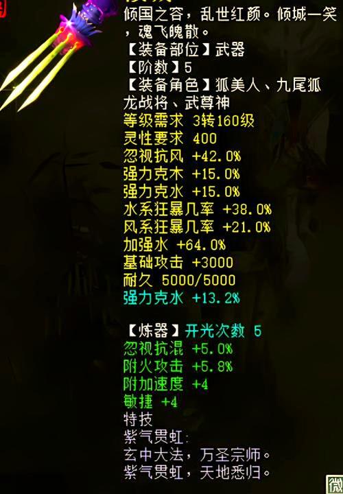 大话西游2炼化装备公式截图
