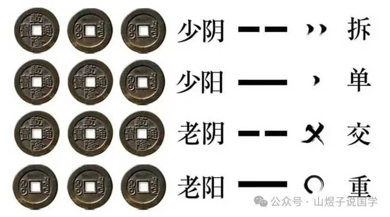 三个铜钱怎么起卦
