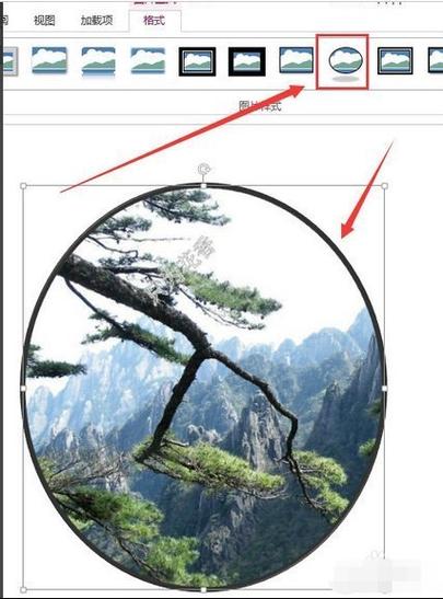照片上怎么加圆形遮挡
