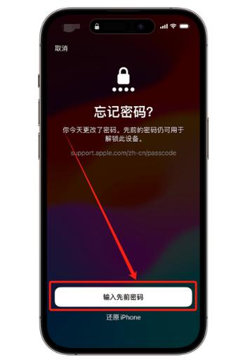 苹果手机系统升级密码忘了