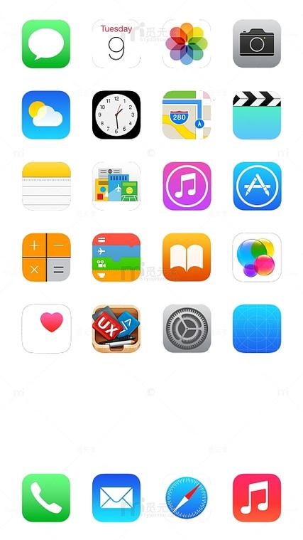 iphone桌面小图标