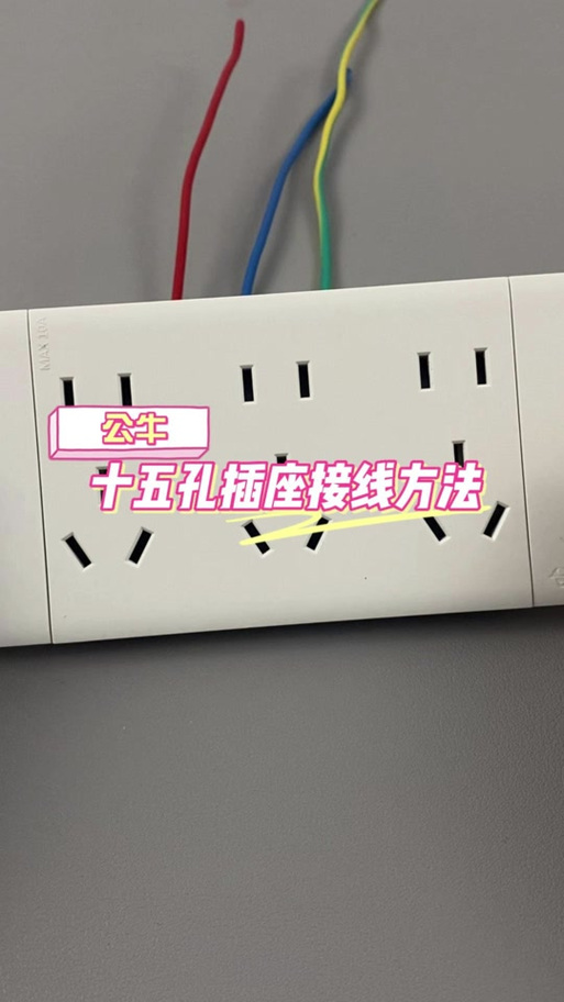公牛开关15孔插座接线图