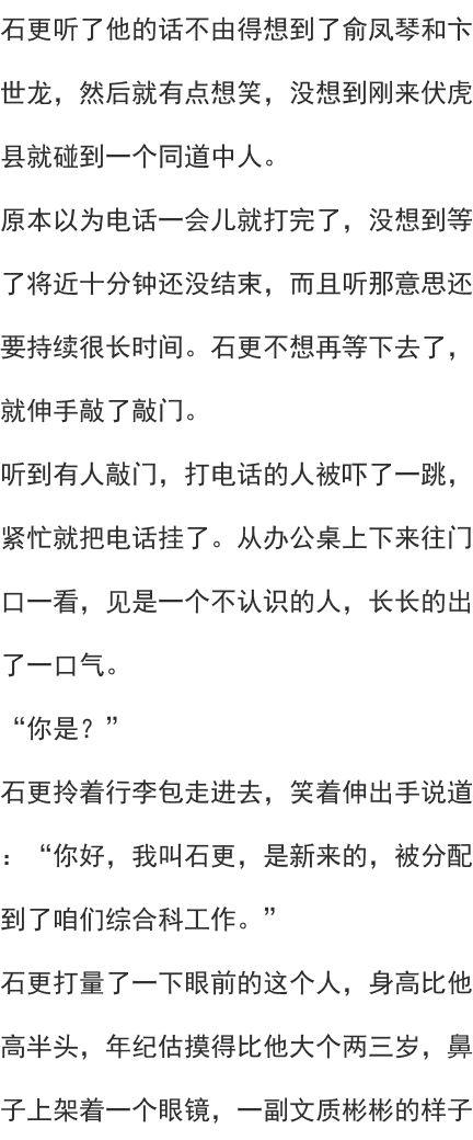 石更与俞凤琴全文阅读