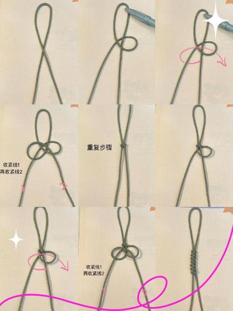 绳头打结方法图解图标