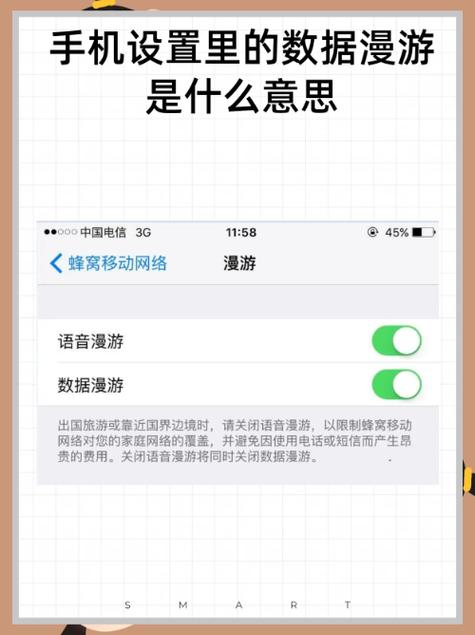 iOS数据漫游