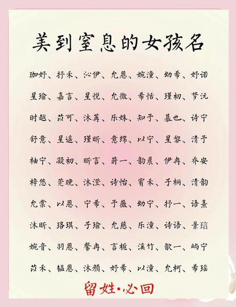 女娃名字大全集
