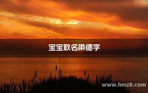 带德字的寓意好的名字缩略图
