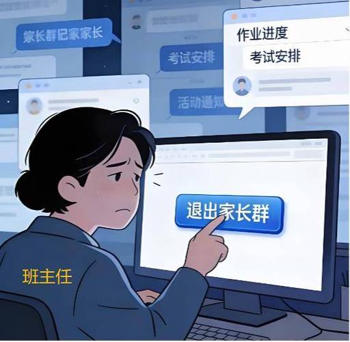 家长退出家长群图标