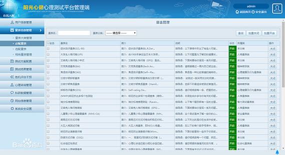 中小学生心理测评网站截图