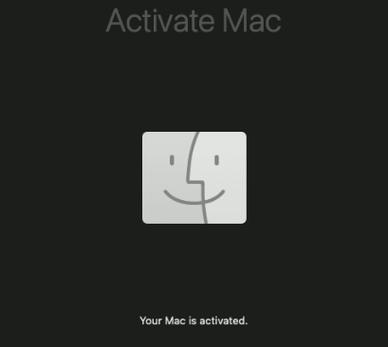 your mac is activated