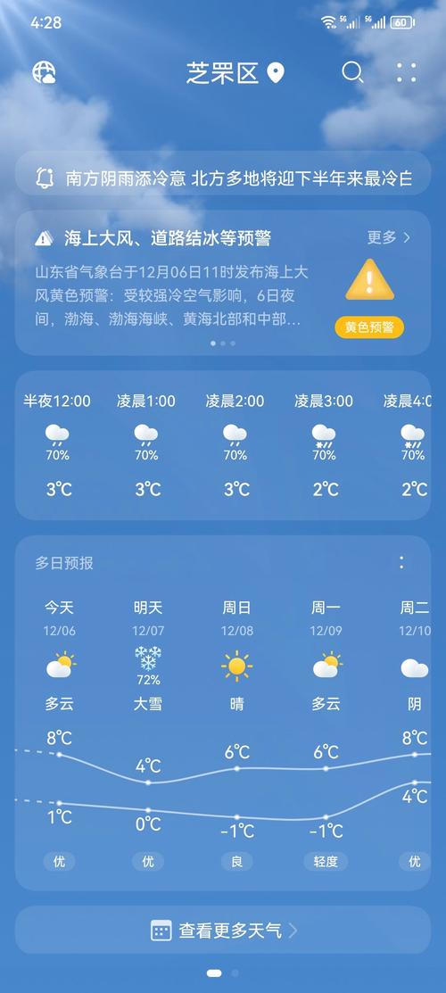 下载一个精准天气预报