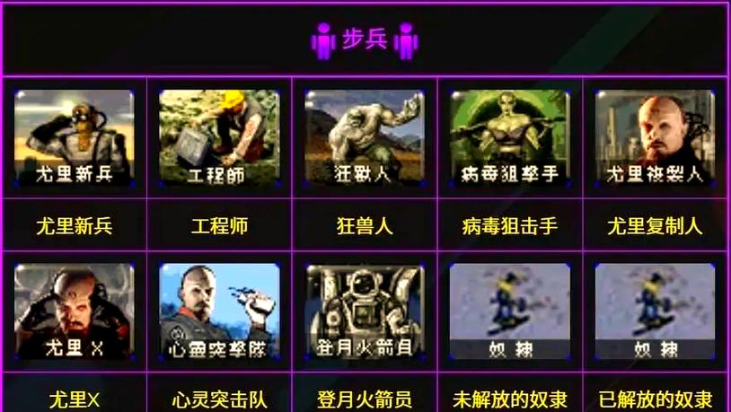 红警各国特殊兵种