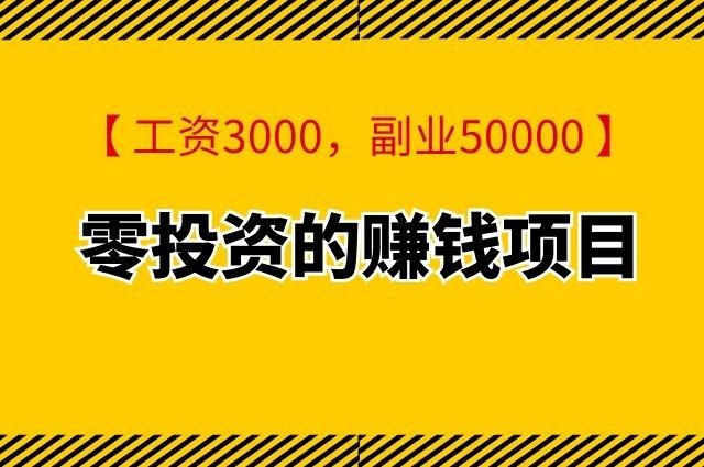 什么项目零投资最挣钱截图