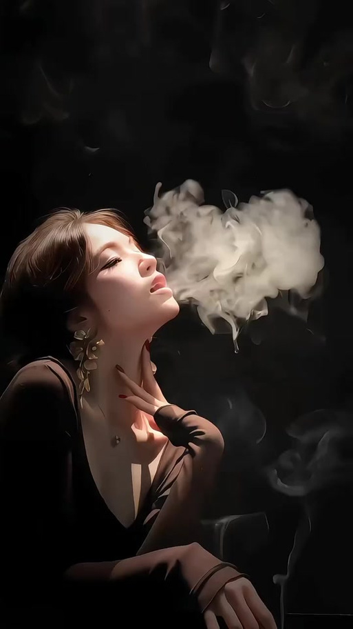 抖音一张照片怎么做烟雾特效图标
