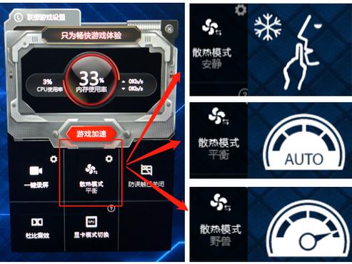 拯救者三种模式切换