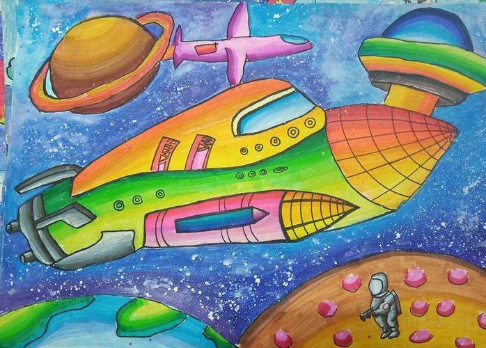 太空高铁科幻画
