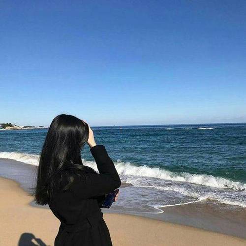 侧面头像女生唯美漂亮图标